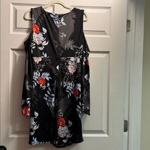GUESS black floral dress